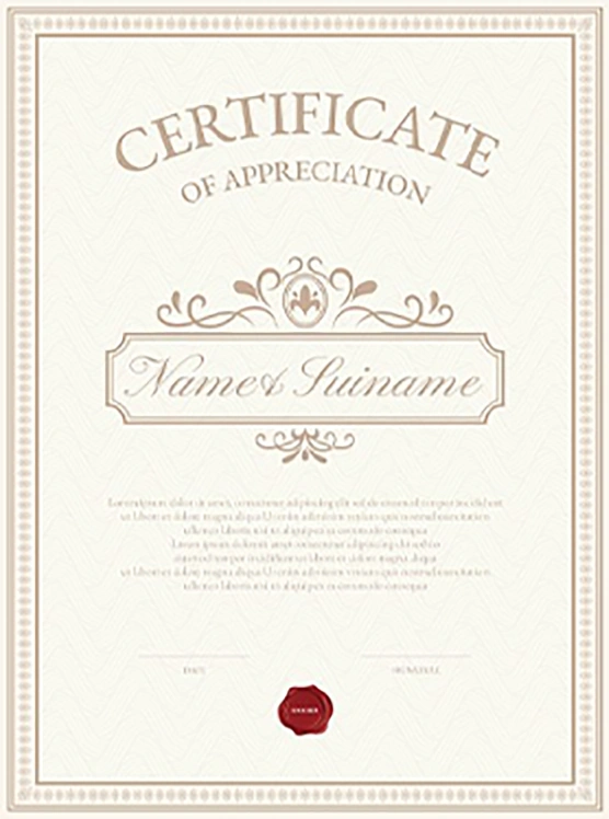 Certificates